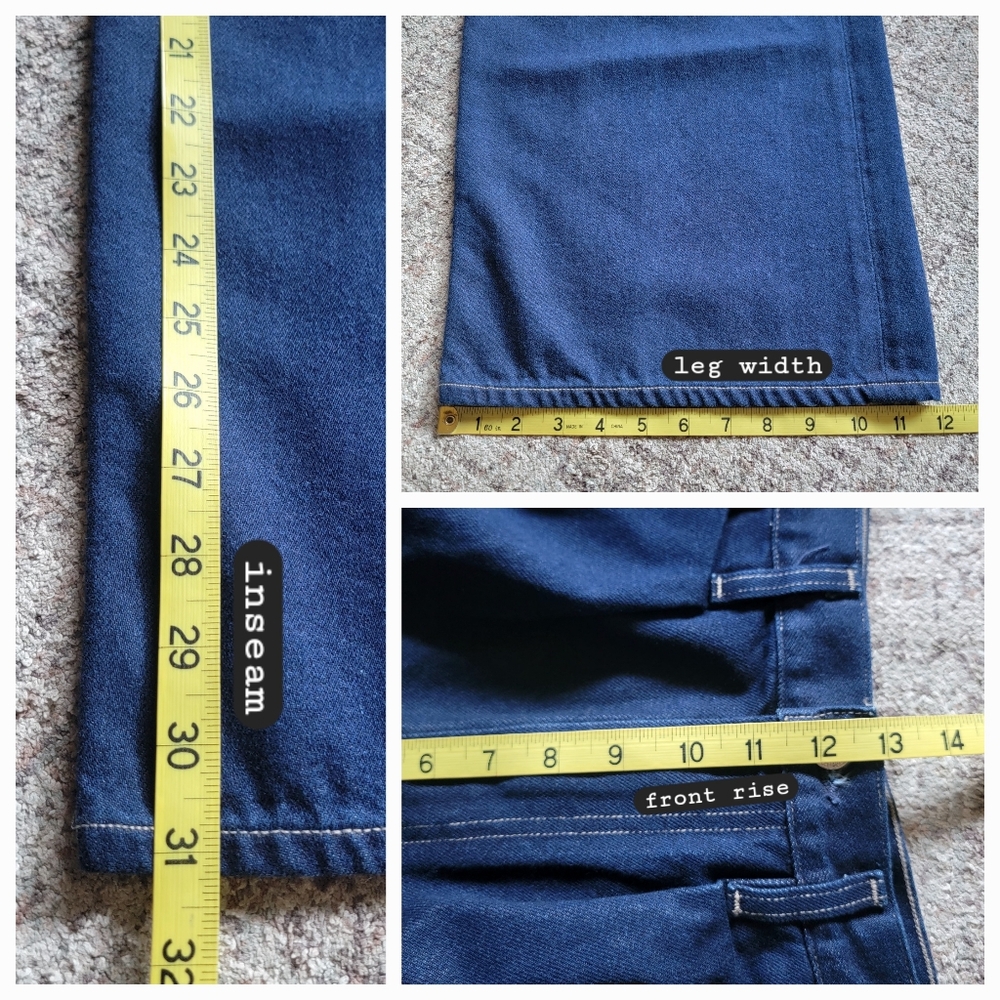 New Citizens of Humanity Petra Pleated Denim Trousers Wide Leg Jeans Size 28 - Picture 16 of 16